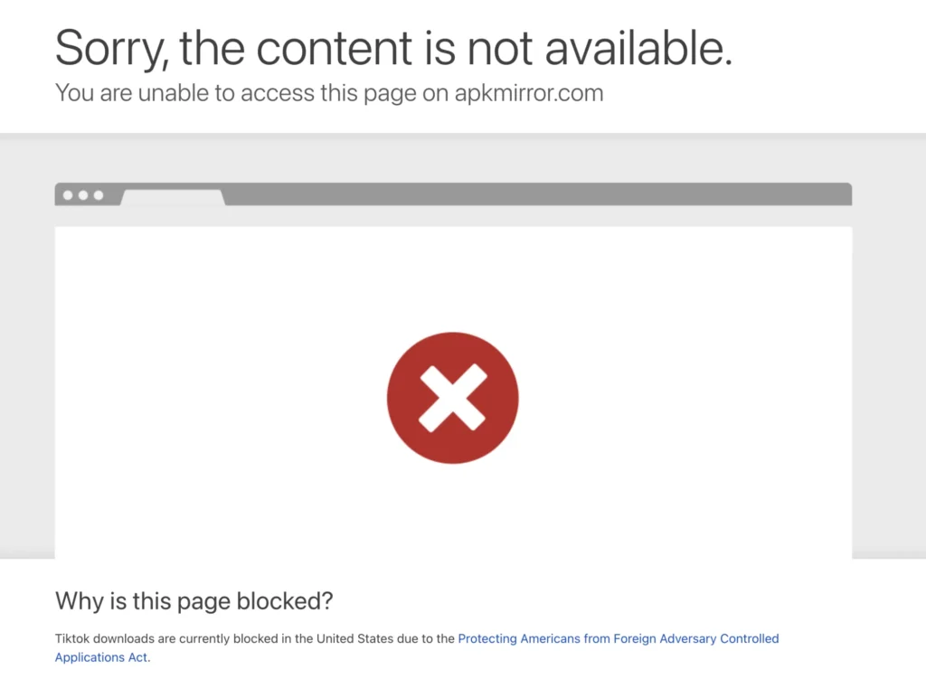 APKMirror Is Blocking Android Users From Sideloading TikTok APKMirror Is Blocking Android Users From Sideloading TikTok