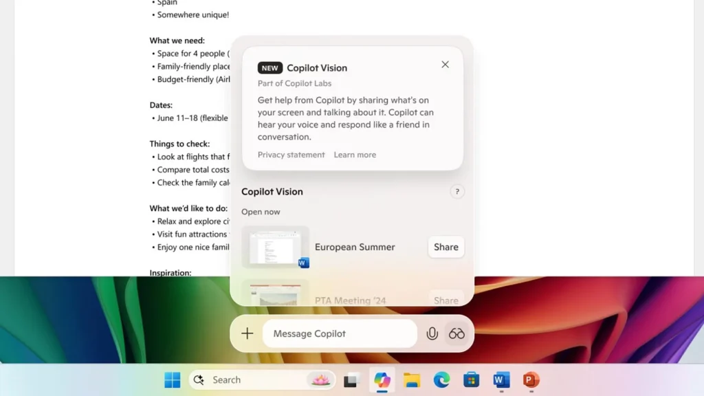 How to Try Copilot’s New ‘Vision’ and File Search Updates
