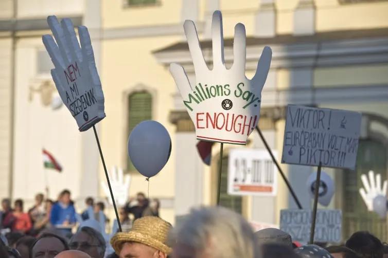 Trump’s first 100 days display him dictating the phrases of press protection − following Hungarian strongman Viktor Orbán’s playbook for media keep watch over Trump’s first 100 days display him dictating the phrases of press protection − following Hungarian strongman Viktor Orbán’s playbook for media keep watch over
