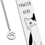 Cat Lover Gifts for Women Men, Cute Bookmarks for Women Girls, Funny Cat Gifts for Friends Coworkers, Birthday Gifts for Cat Lovers, Reading Accessories for Book Lovers, Bookish Gifts for Book Club