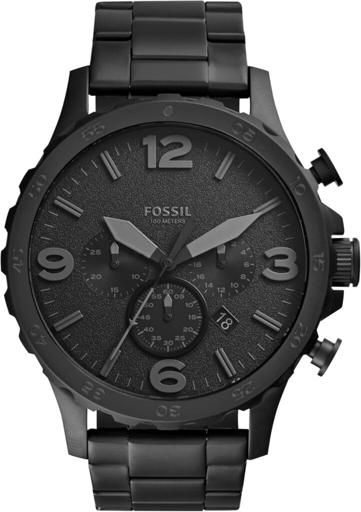Fossil Men’s Nate Quartz Stainless Steel Chronograph Watch Fossil Men’s Nate Quartz Stainless Steel Chronograph Watch