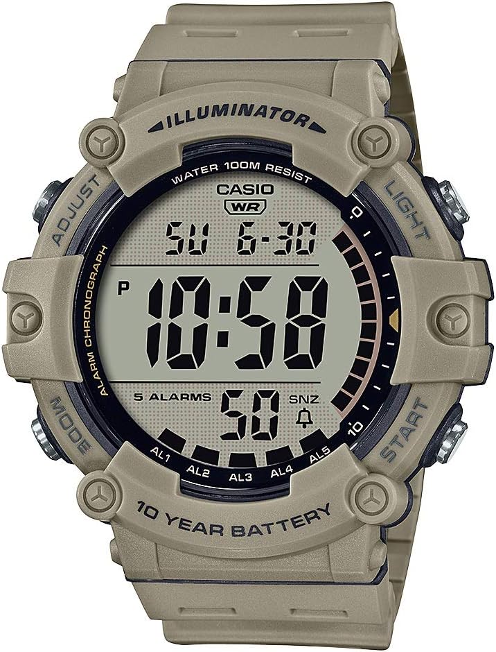 Casio Illuminator AE1500WH Series | 10-Year Battery | LED Backlight | 5-Alarms | 1/100 Sec Stopwatch | Men’s Digital Watch Casio Illuminator AE1500WH Series | 10-Year Battery | LED Backlight | 5-Alarms | 1/100 Sec Stopwatch | Men’s Digital Watch