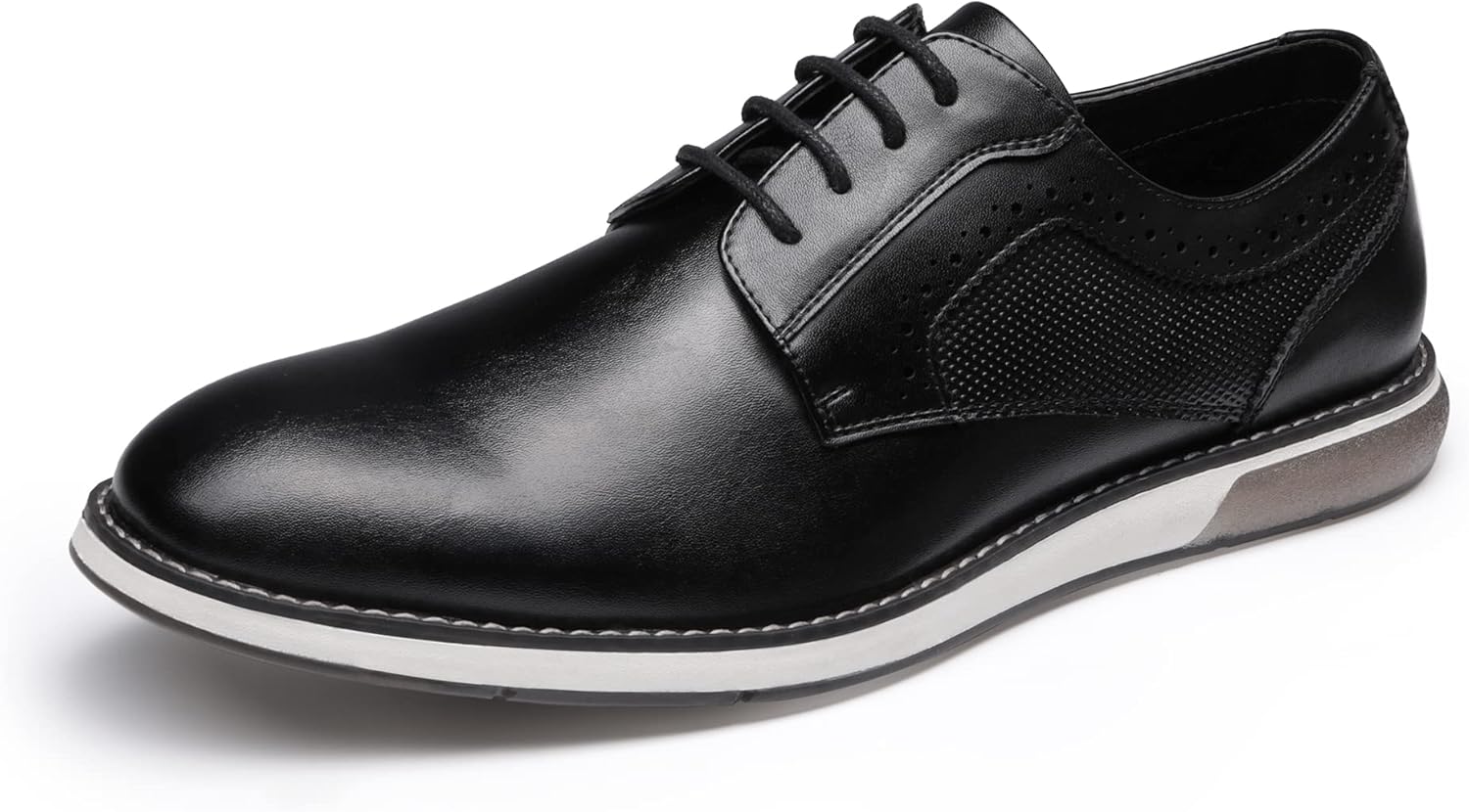 Bruno Marc Men’s Plain Toe Oxford Shoes Business Formal Derby Dress Sneakers Crossflex GentEdge