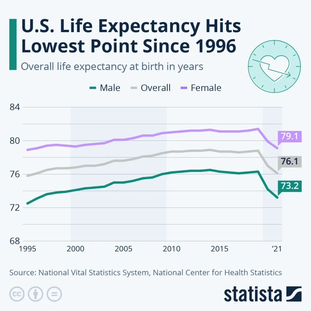 The Impact of Healthcare and Lifestyle Choices on Life Expectancy in America