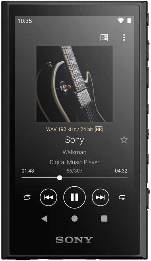 Sony NW-A306 Walkman 32GB Hi-Res Portable Digital Music Player with Android, up to 36 Hour Battery, Wi-Fi & Bluetooth and USB Type-C – Black NW-A306/B, Black Sony NW-A306 Walkman 32GB Hi-Res Portable Digital Music Player with Android, up to 36 Hour Battery, Wi-Fi & Bluetooth and USB Type-C – Black NW-A306/B, Black