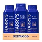 Harry’s Men’s Body Wash Shower Gel, Redwood Scent, 18 oz, Pack of 3