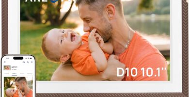 ARZOPA 10.1″ WiFi Digital Picture Frame 32GB HD IPS Anti-Glare Touch Screen Digital Photo Frame, Wall Mountable, Auto-Rotate, Easy Sharing Photos Videos &Custom Gifting via Free ARZOPA APP – D10 Brown ARZOPA 10.1″ WiFi Digital Picture Frame 32GB HD IPS Anti-Glare Touch Screen Digital Photo Frame, Wall Mountable, Auto-Rotate, Easy Sharing Photos Videos &Custom Gifting via Free ARZOPA APP – D10 Brown