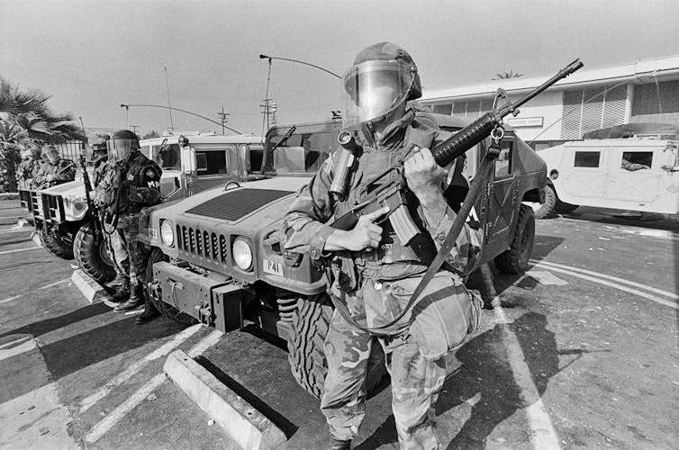 Trump’s deployment of the Nationwide Safeguard to combat crime blurs the felony difference between the police and the army