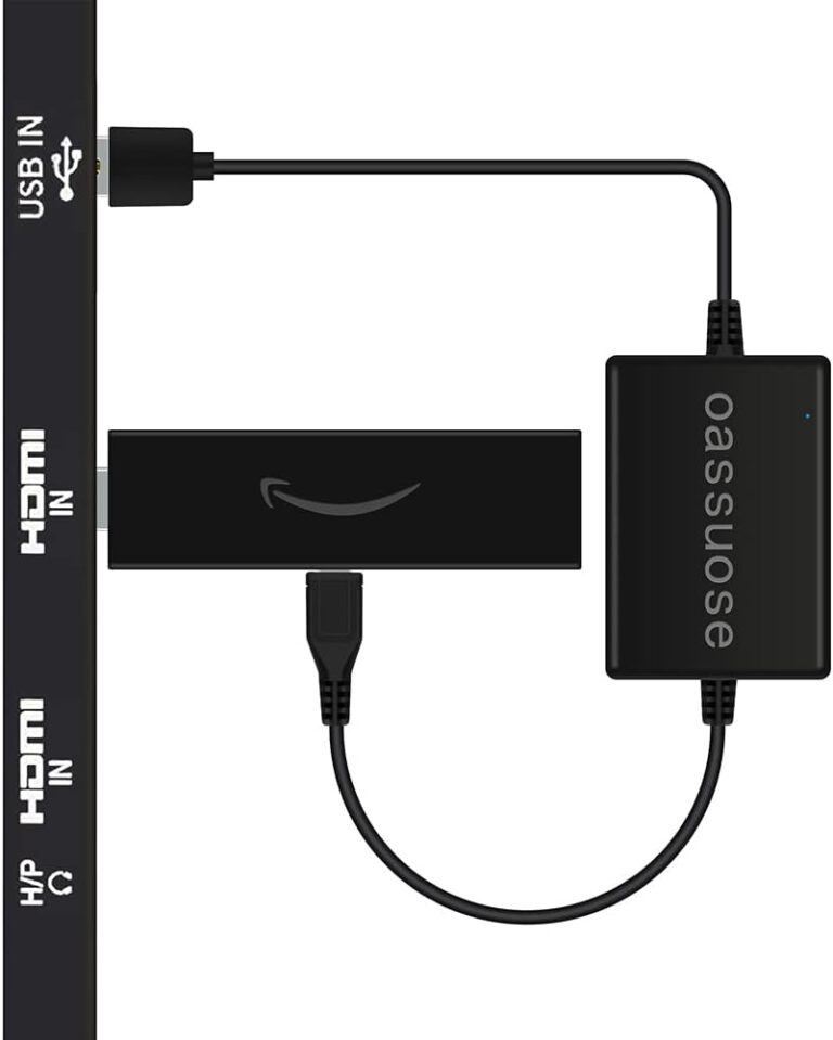 USB Power Cable Adapter for Fire TV Stick,Powers Streaming TV Sticks Directly from T V USB Port(Eliminates AC Adapter and Very Long Power Cable)