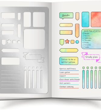 INFUNLY Bookmark Metal Journal Stencil 4X7 Stainless Steel Painting Stencils Kit Metal Frame Drawing Stencil Templates for DIY Engraving Painting Scrapbooking