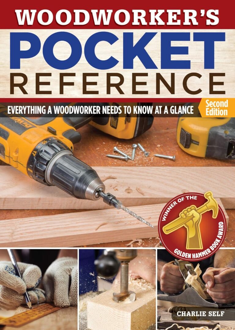Woodworker’s Pocket Reference, Second Edition: Everything a Woodworker Needs to Know at a Glance (Fox Chapel Publishing) Handy 5″x7″ Woodworking Guide to Wood, Hardware, Tools, Shop Math, and More