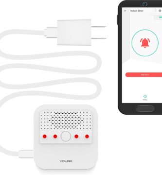 Smart Siren Alarm, Wireless Home Security Alarm with 110 dB Loud Audible Alerts, Remote Control, Compatible with Alexa, Google, Home Assistant, IFTTT – Hub Required
