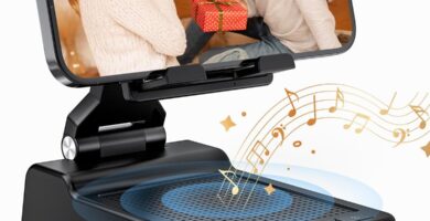 Gifts for Men Women, Phone Stand with Bluetooth Speaker, HD Surround Sound Speaker, Compatible with all iPhone/Android phones iPad Kindle, Cool Gadget Gift for Men Women Dad Mom Christmas Birthday Gifts for Men Women, Phone Stand with Bluetooth Speaker, HD Surround Sound Speaker, Compatible with all iPhone/Android phones iPad Kindle, Cool Gadget Gift for Men Women Dad Mom Christmas Birthday