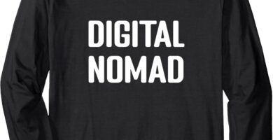 Digital Nomad World Travel Work Gear Long Sleeve T-Shirt