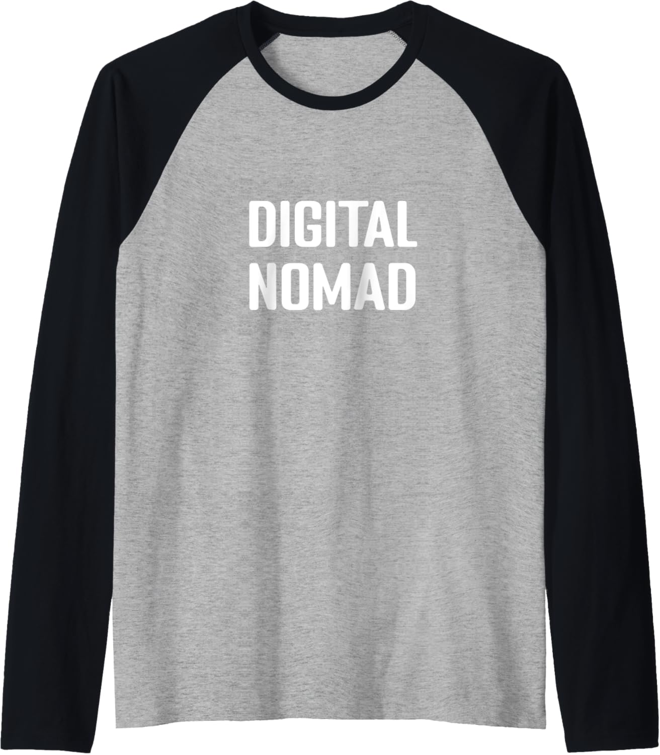 Digital Nomad World Travel Work Gear Raglan Baseball Tee