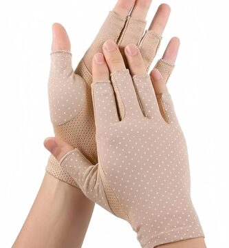 INOGIH Women Sunblock-Fingerless Gloves UV-Sun-Protection Driving Non-Slip Outdoor Gloves for Women Girls INOGIH Women Sunblock-Fingerless Gloves UV-Sun-Protection Driving Non-Slip Outdoor Gloves for Women Girls