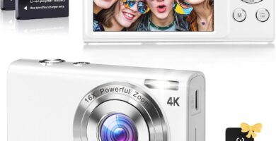 Digital Camera, 4K Vlogging Camera for YouTube Autofocus 48MP UHD Cameras for Photography with Anti-Shake, 16X Digital Zoom Point and Shoot Digital Camera with 32GB Card for Teens Adult Beginner-White Digital Camera, 4K Vlogging Camera for YouTube Autofocus 48MP UHD Cameras for Photography with Anti-Shake, 16X Digital Zoom Point and Shoot Digital Camera with 32GB Card for Teens Adult Beginner-White