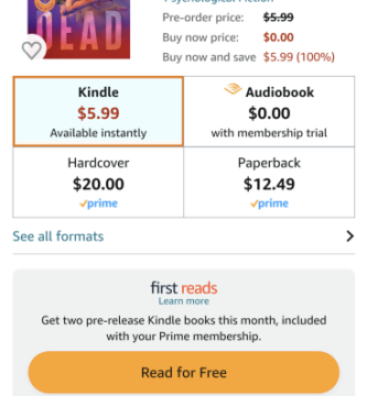 Amazon Prime Members Can Get Two of These E-Books Free in December 2025