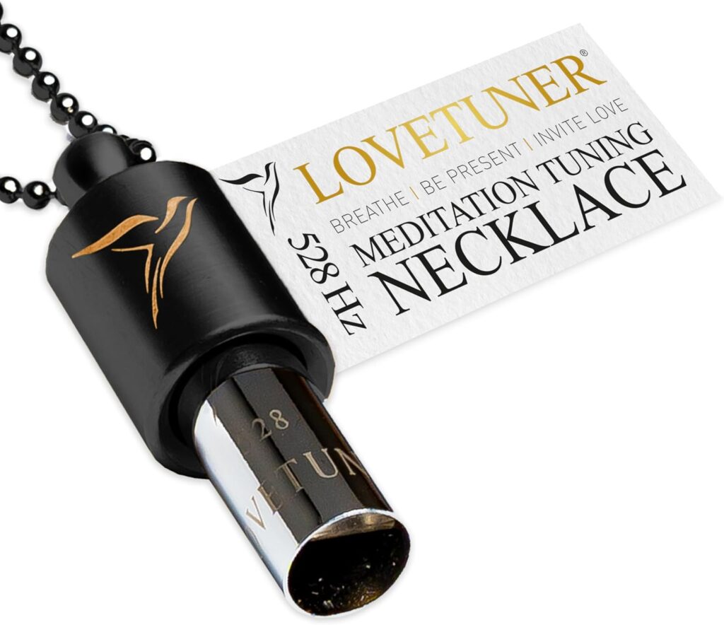 LOVETUNER 528Hz Breathing Necklace for Stress Relief, Mindfulness & Meditation | Sound Healing Whistle for Anxiety, Focus, Calm & Relaxation | Emotional Wellness, Inner Peace & Balance Necklace