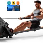YOSUDA Magnetic/Water Rowing Machine for Home – Rower Machine Use with Bluetooth, App Supported, Rowing Machine for Beginners to Athletes, Comfortable Seat Cushion