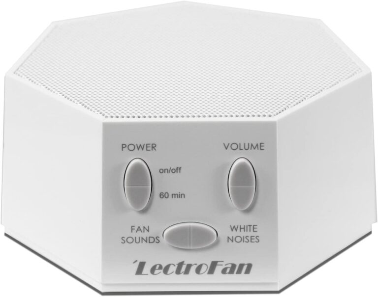 Adaptive Sound Technologies LectroFan Classic White Noise Machine – Compact Sleep Sound Machine for Bedroom, Travel, Study & More – 20 Non-Looping Fan & White Noise Variations