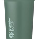 BlenderBottle Sport Sleek Shaker Cup Insulated Stainless Steel Water Bottle with Wire Whisk, 25-Ounce, (Green) Seaglass