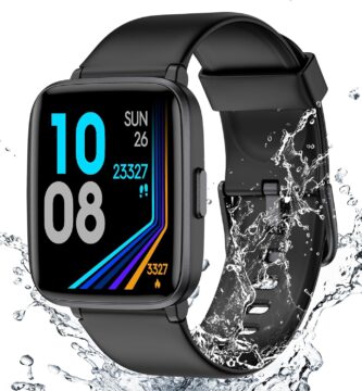 Fitness Tracker Watch with Heart Rate Monitor, Activity Tracker with Pedometer, Sleep Monitor, Calories & Step Counter, IP68 Waterproof Smart Watches for Women Men Fitness Watch for Sports