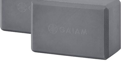 Gaiam Yoga Block – Supportive Latex-Free Eva Foam – Soft Non-Slip Surface with Beveled Edges for Yoga, Pilates, Meditation – Yoga Accessories for Stability, Balance, Deepen Stretches