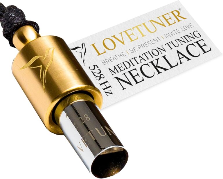 LOVETUNER 528Hz Breathing Necklace for Stress Relief, Mindfulness & Meditation | Sound Healing Whistle for Anxiety, Focus, Calm & Relaxation | Emotional Wellness, Inner Peace & Balance Necklace