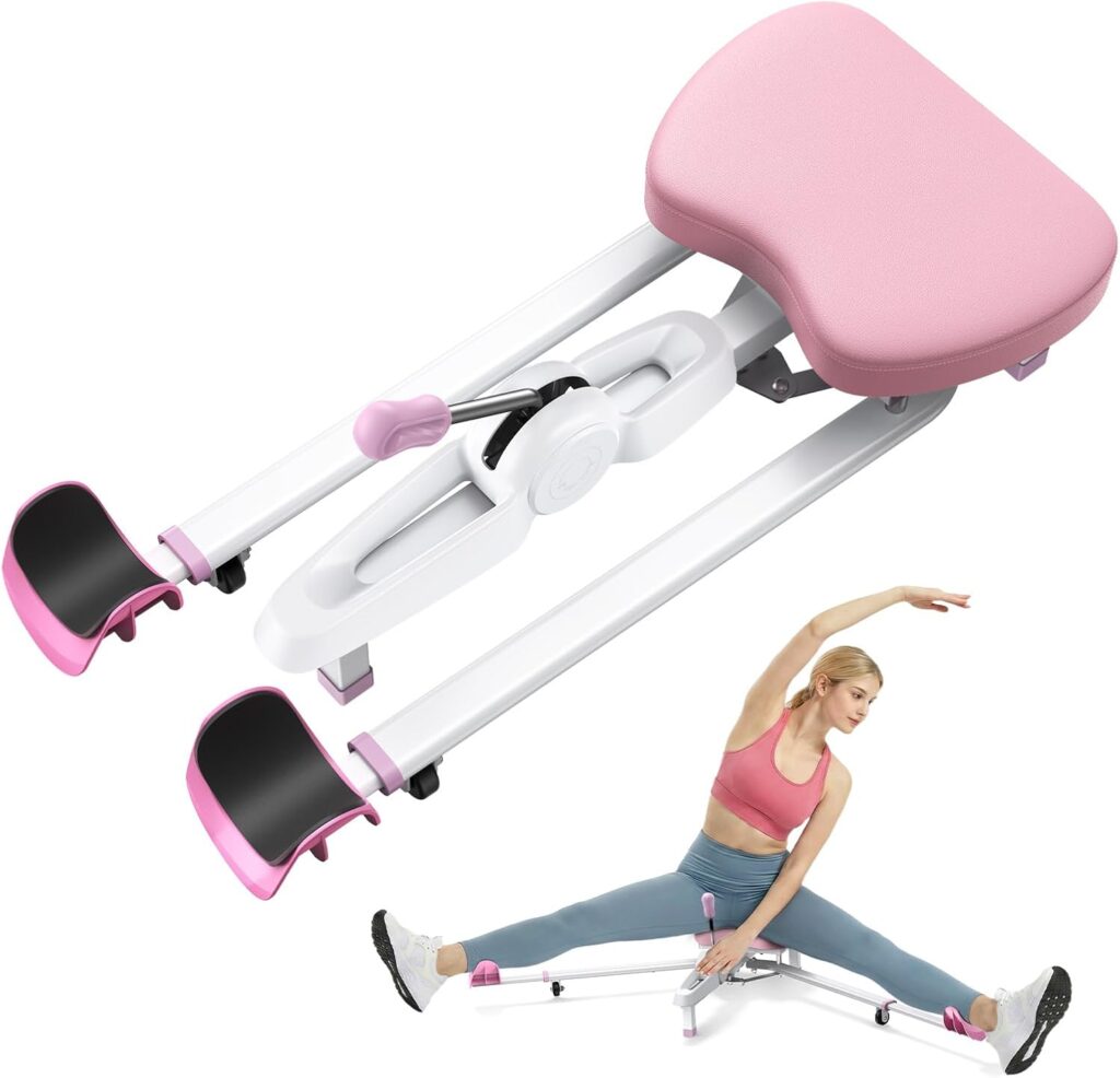 MERACH Split Machine, Leg Stretcher for Flexibility, 180° Stretching Equipment with 6-Level Length Adjustment & Comfortable Pad, Home Stretch Machine for Dance, Gymnastics, 300lbs Capacity