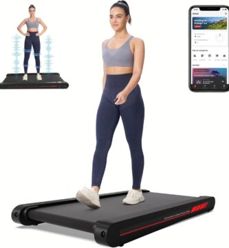 Sperax Walking Treadmill Pad with APP, 3 in 1 Under Desk Treadmill, 400W Low Noise Walking Vibration Pad with Remote Control,Portable Treadmills for Home Office