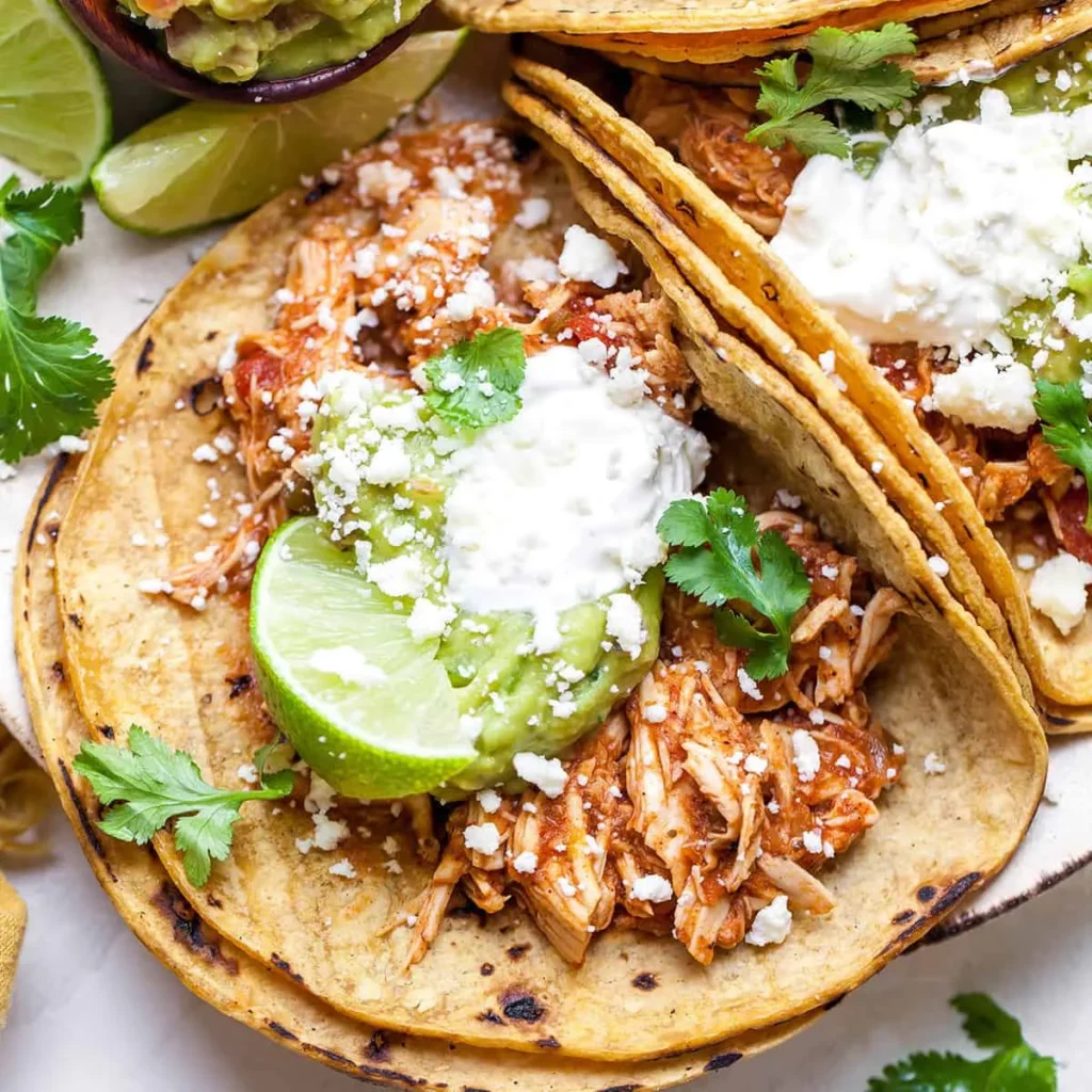 Easy Crockpot Chicken Tacos Recipe