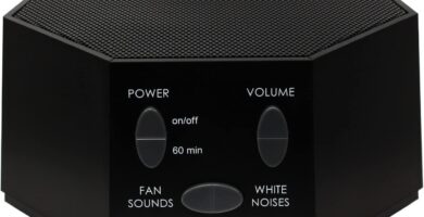Adaptive Sound Technologies LectroFan Classic White Noise Machine – Compact Sleep Sound Machine for Bedroom, Travel, Study and More – 20 Non-Looping Fan & White Noise Variations – Black
