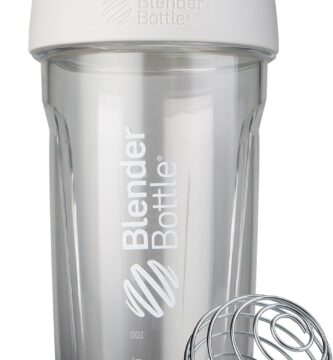 BlenderBottle Sport Shaker Bottle with Wire Whisk, 24-Ounce, White – Protein Shakes & Hydration for Athletes & Fitness Enthusiasts, Easy Mixing, Durable & Lightweight, Lockable Lid BlenderBottle Sport Shaker Bottle with Wire Whisk, 24-Ounce, White – Protein Shakes & Hydration for Athletes & Fitness Enthusiasts, Easy Mixing, Durable & Lightweight, Lockable Lid
