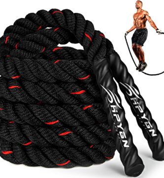 HPYGN Jump Rope, Weighted Jump Rope for Men women, 2.8lb 3.8lb 5lb Heavy Skipping Rope for Exercise, Adult Jumpropes for Home Workout, Improve Strength and Building Muscle,Total Body Workout Equipment