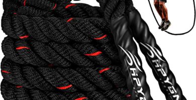 HPYGN Jump Rope, Weighted Jump Rope for Men women, 2.8lb 3.8lb 5lb Heavy Skipping Rope for Exercise, Adult Jumpropes for Home Workout, Improve Strength and Building Muscle,Total Body Workout Equipment