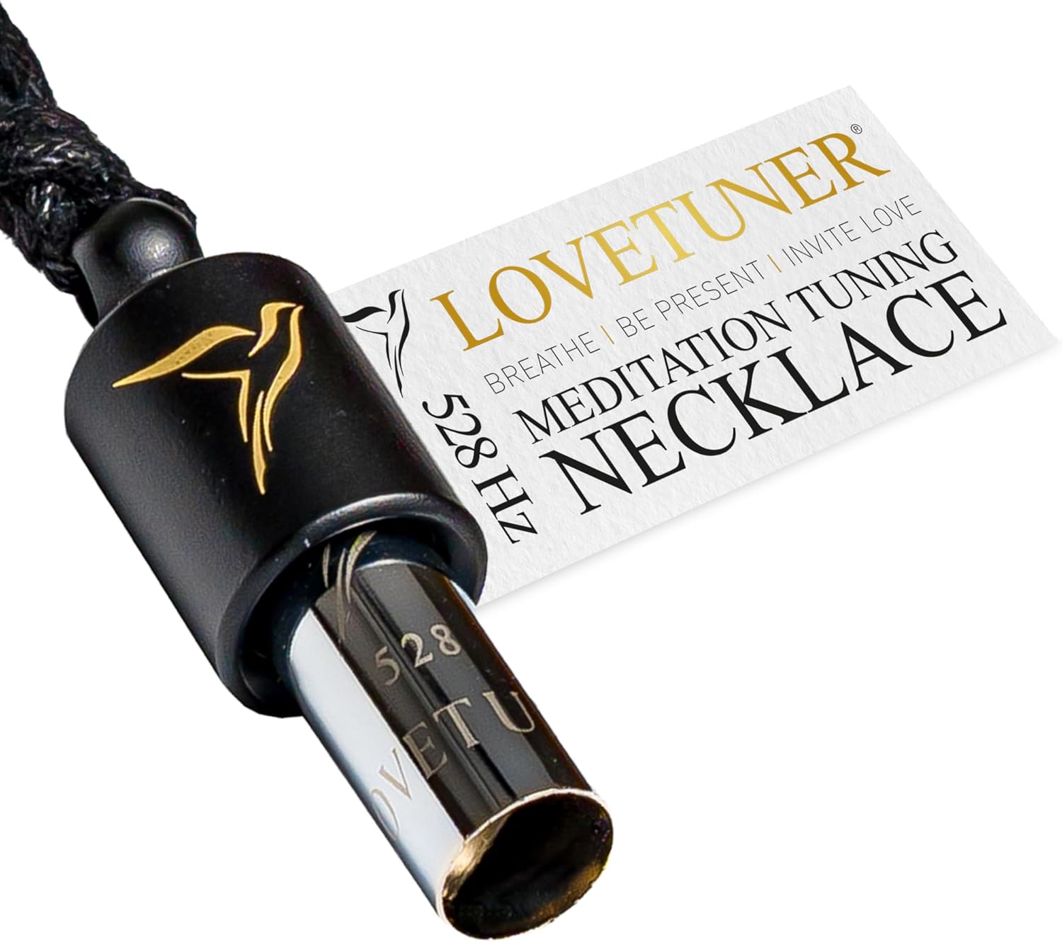 LOVETUNER 528Hz Breathing Necklace for Stress Relief, Mindfulness & Meditation | Sound Healing Whistle for Anxiety, Focus, Calm & Relaxation | Emotional Wellness, Inner Peace & Balance Necklace