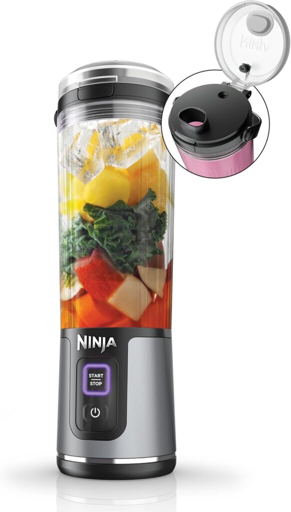 Ninja BC151BK Blast Portable Blender, Cordless, 18oz. Vessel, Personal Blender-for Shakes & Smoothies, BPA Free, Leakproof-Lid & Sip Spout, USB-C Rechargeable, Dishwasher Safe Parts, Black Ninja BC151BK Blast Portable Blender, Cordless, 18oz. Vessel, Personal Blender-for Shakes & Smoothies, BPA Free, Leakproof-Lid & Sip Spout, USB-C Rechargeable, Dishwasher Safe Parts, Black