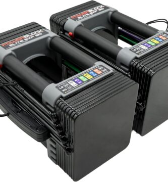 PowerBlock Elite EXP Adjustable Dumbbells, Sold in Pairs, Stage 1, 5-50 lb. Dumbbells, Durable Steel Build, Innovative Workout Equipment, All-in-One Dumbbells, Expandable with Expansion Kits