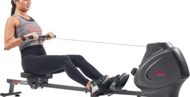 Sunny Health & Fitness Foldable Magnetic Rower, Long Rail & Extended Inseam Range for Home Cardio Workout, Free SunnyFit Training App, Optional Footplate for Standing Exercises Sunny Health & Fitness Foldable Magnetic Rower, Long Rail & Extended Inseam Range for Home Cardio Workout, Free SunnyFit Training App, Optional Footplate for Standing Exercises
