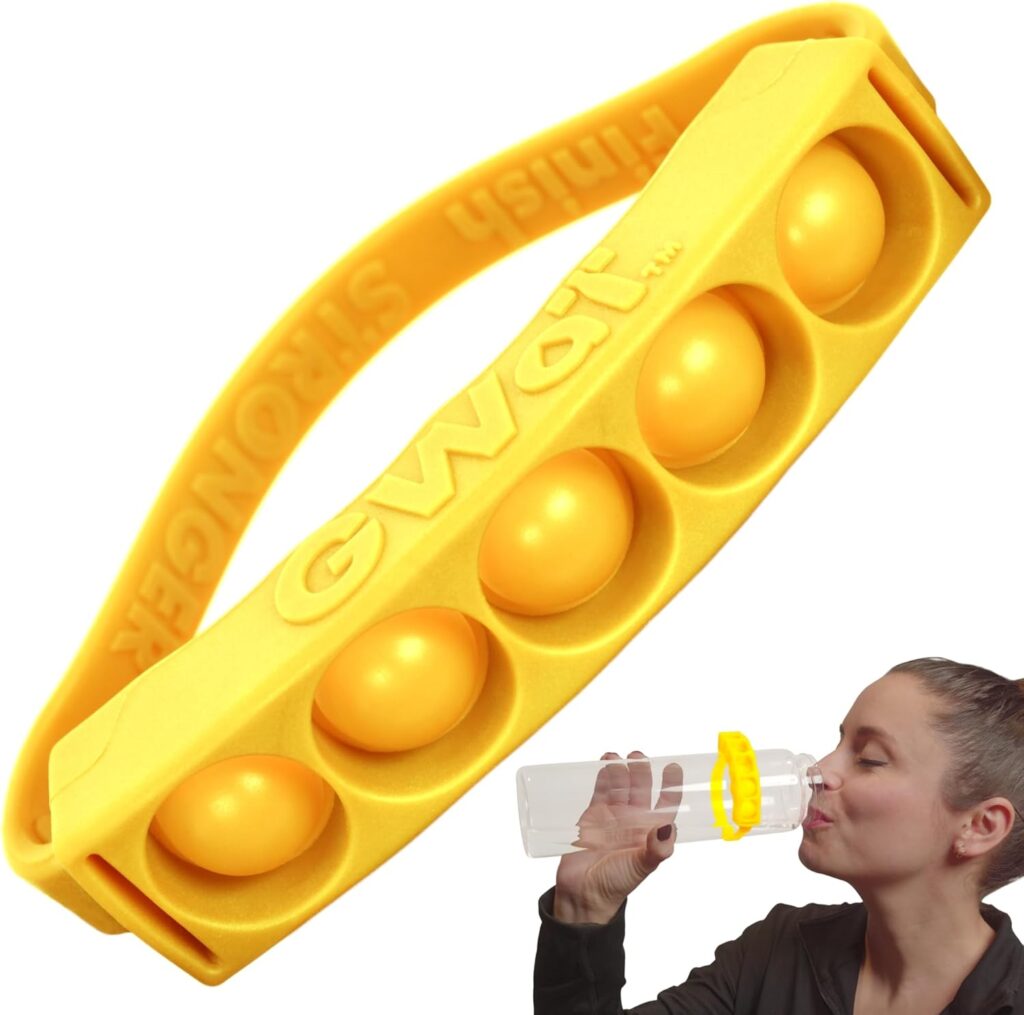 Water Bottle Hydration Tracker – Daily Water Reminder & Goal Setter – Reusable Silicone Band for Fitness, Weight Loss & Hydration Tracking