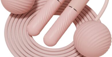 YOTTOY Skipping Ropes for Adults -Cordless Counter Jump Rope with Large Cordless Ball-Weighted Jump Rope for Women with LCD Display