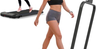 3 in 1 Under Desk Treadmill with Incline,Foldable Treadmills for Home, Walking Pad with Handle Bar for Walking and Jogging, with Remote Control & LED Display