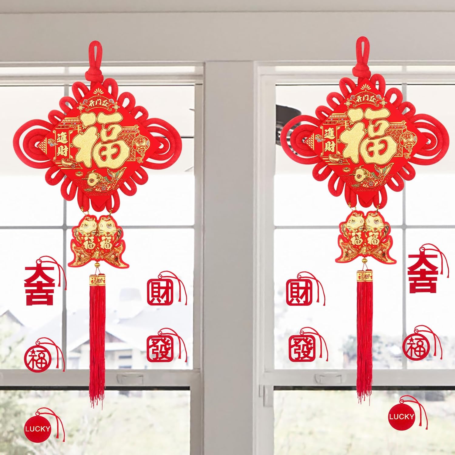 Chinese New Year door decorations