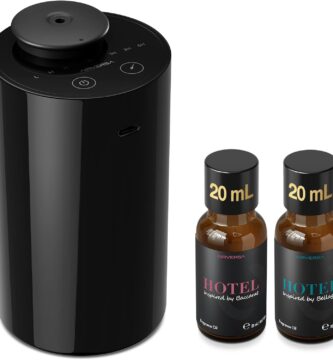 Airversa Waterless Essential Oil Diffuser Starter Kit with 2x20mL Hotel Fragrance Oils for Car Home Office, Cordless Battery Operated Scent Air Freshener Diffuser, Mist & Timers, AN6-Kit3 Black Airversa Waterless Essential Oil Diffuser Starter Kit with 2x20mL Hotel Fragrance Oils for Car Home Office, Cordless Battery Operated Scent Air Freshener Diffuser, Mist & Timers, AN6-Kit3 Black