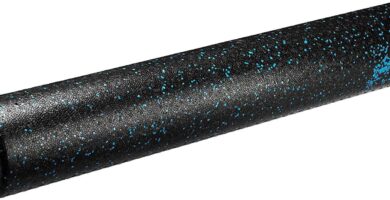 Amazon Basics High Density Foam Roller for Exercise and Recovery, 36 Inches, Blue Speckled