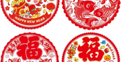 Chinese New Year Decorations 2026 20Pcs Year of The Snake Red Window Stickers Spring Festival Clings Decal Lunar NewYear Static Removable Fu Character Decoration Door Wall Grille Home Restaurant Store Chinese New Year Decorations 2026 20Pcs Year of The Snake Red Window Stickers Spring Festival Clings Decal Lunar NewYear Static Removable Fu Character Decoration Door Wall Grille Home Restaurant Store