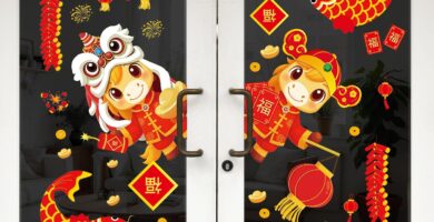 Glenmal 1 Sets Chinese Lunar New Year Window Clings Lunar New Year 2026 Horse Decorations Years of The Horse Window Stickers for Spring Festival Home Office Decorations