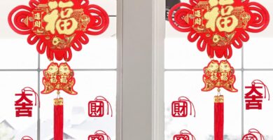 Large Chinese Knot – 2026 Chinese New Year Hanging Decorations – Red Fu Character 3D Double Fish Charm with Tassel – Lunar New Year Horse Spring Festival Party Ornament Decor 16in Wide Large Chinese Knot – 2026 Chinese New Year Hanging Decorations – Red Fu Character 3D Double Fish Charm with Tassel – Lunar New Year Horse Spring Festival Party Ornament Decor 16in Wide