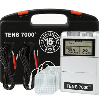TENS 7000 Digital TENS Unit with Accessories – Muscle Stimulator Machine for Back Pain Relief, Sciatica, Neck, Nerve, Shoulder, Hip, Elbow, Muscle Pain Relief